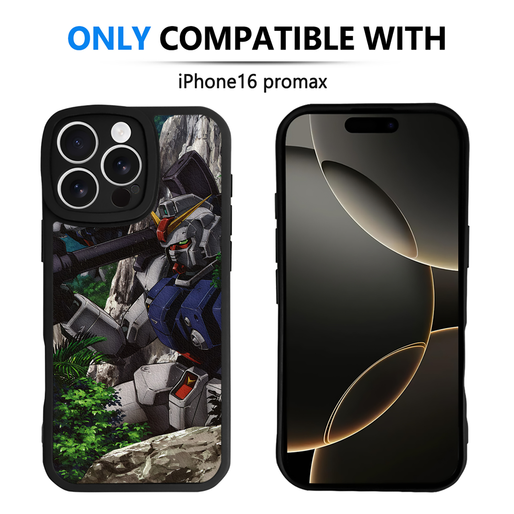 （画像用） 機動戦士ガンダム Mobile Suit Gundam 【iPhone 16シリーズ対応】シリコンスマホケース（レザー調） 材質：シリコン